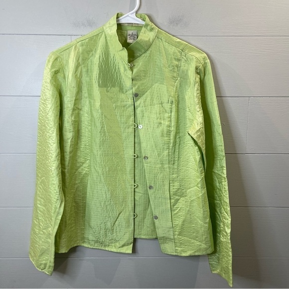 Linden Hill Tops - Linden Hill | Silk Button Up Shirt Size Small